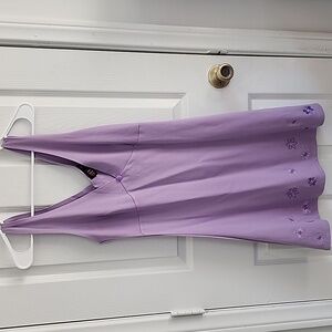 dELiA*s by Dolls Kill Black, Purple Embroidered Flowers Mini Sundress